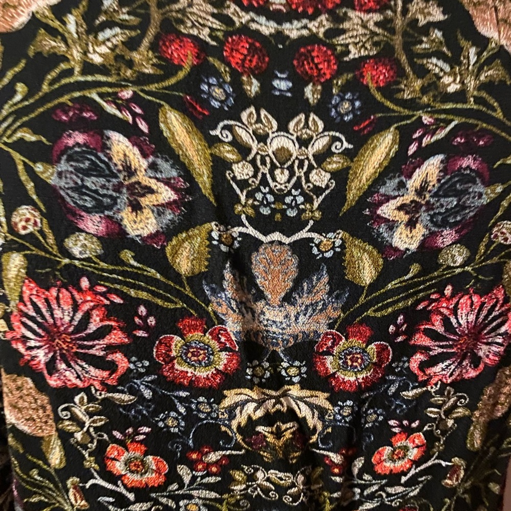 Versatile floral tunic top or mini dress - Picture 3 of 4